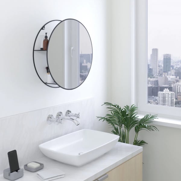 Καθρέπτης Cirko Mirror and Storage Unit Black Umbra